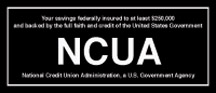 NCUA Wall Sign - 7w x 3h