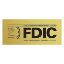 FDIC 1-Sided Exterior Decal - 7w x 3h