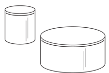 Acrylic Cylinder - 4dia x 7h