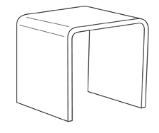 Standard Acrylic Riser - 4sq