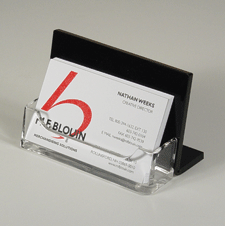 Desktop Business Card Holder with Half Base