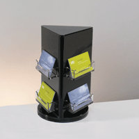 Rotating 3-Sided Business Card Holder