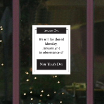2012 Holiday Window Decal Set - 8.5w x 11h