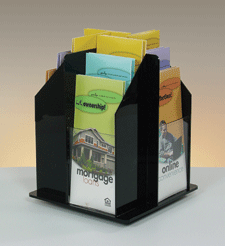 Rotating 12-Pocket Counter Brochure Holder