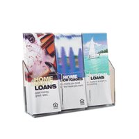 3 Pocket Wall Leaflet Holders