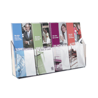4 Pocket Wall Pamphlet Holders