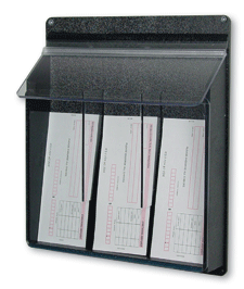 Exterior Acrylic 3-Pocket Deposit Slip Holder