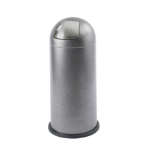 Black Speckle 15 Gal.Trash Receptacle - Push Top