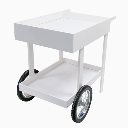 Display Cart with Spoked WheelsMfblouin