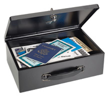 Fire Retardant Security Box with Standard Key Lock - 2 Keys