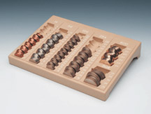 One-Piece Countex II - 6 compartment coin holder