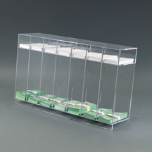 Acrylic Currency and Form Sorter,  14-Pocket w/ Lip