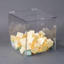 Large Cube Acrylic Entry Box - 12in