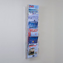 6-Tier Wall Magazine Racks