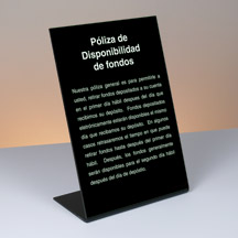 Funds Availability Sign (Electronic Copy) SPANISH - 6w x 9h