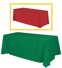 6' Standard Polytwill Table Throw - No Imprint