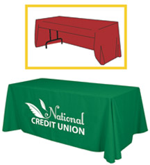 6ft Economy Polytwill Throw - 1 color imprint