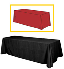 8ft Standard Polytwill Table Throw - No Imprint