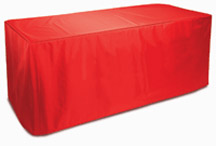 6ft Fitted Polytwill Table Cover - No Imprint