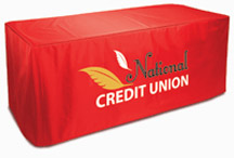 6ft Fitted PolyTwill Table Cover - Full Color imprint