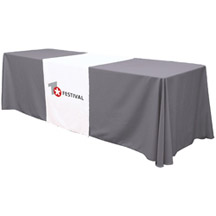 30w Polyester Twill Table Runner - Full Color Imprint