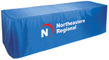 8ft Standard EZ Clean Nylon Table Cover - 2 Color Imprint