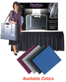 Pactiva Tabletop Display, w/ Halogen Light, Header and carry