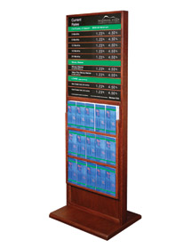 Classic Floor Display (15-Pocket Lit) - 22w x 28h Multi-Color RD