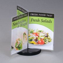6 Panel Rotating Table Tent for Graphics
