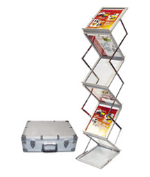 The Z Fold-Up Freestanding Literature Rack