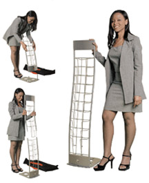 10 Pocket Silver Innovative Literature Rack