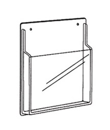 Clear Plastic Display, 1-Pocket for 8.5x11