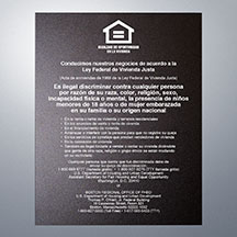 Equal Housing Opportunity SPANISH - 11w x 14h Magnetic