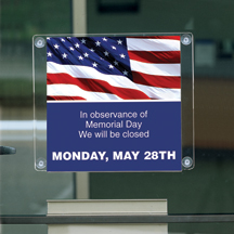 Sign Holder with Set of (10) Full-Color Holiday Signs, 8-1/2sq