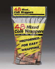 Preformed Coin Wrappers - Carton of 15 Bags