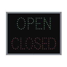 Open/Closed LED Traffic Control Sign