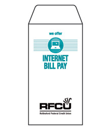 Internet Bill Pay (Button) 1-Color Drive-Up Envelopes