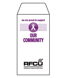 Our Community (Button) 1-Color Drive-Up Envelopes