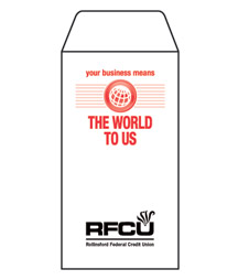The World To Us (Button) 1-Color Drive-Up Envelopes