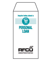 Personal Loan (Button) 1-Color Drive-Up Envelopes