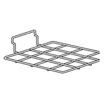 Chrome Slatwall Wire Flat Shelf