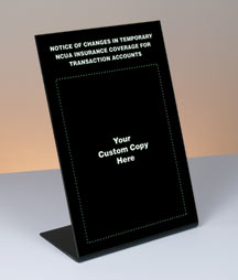 6w x 9h Temporary Liquidity Guarantee Sign, Custom