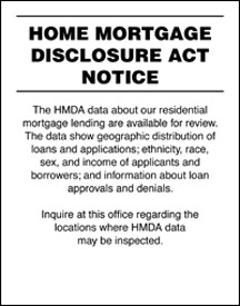 Home Mortgage Disclosure - 11w x 14h Acrylic