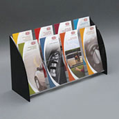 Acrylic Counter Brochure Holder (4-Pocket 2-Tiered)