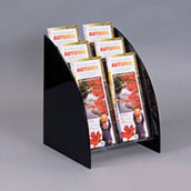 Acrylic Lealfet Holders (6-Pocket, 3-Tiered)