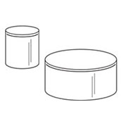 Acrylic Cylinder - 4dia x 4h