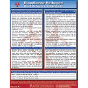 Bloodborne Pathogen Quick Reference Safety Guide - 8-1/2w x 11h