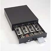 Compact Black Locking Cash Drawer