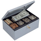 6-Compartment Cash Box with Security Lock