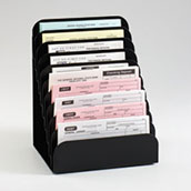 10-Pocket Steel Cashier Pad Rack